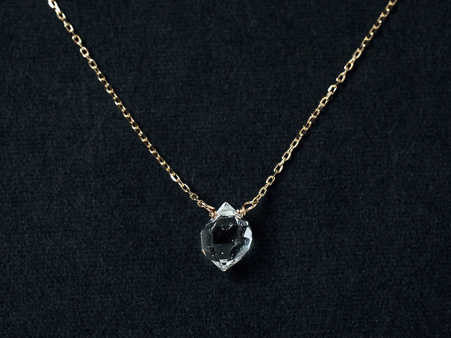 【Y-bijou】K10ハーキマーダイヤモンドネックレス-5